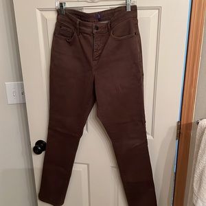 Not Your Daughter’s Jeans. Size12. Legging style brown soft denim.